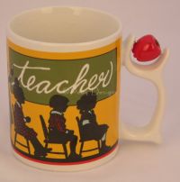 Department 56 TEACHER Theme Spinners Coffee Mug